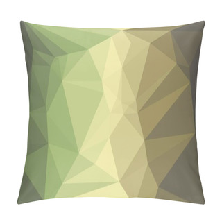 Personality  Creative Green Background With Polygonal Pattern Pillow Covers