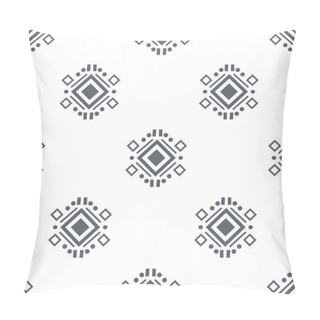 Personality  Navajo Black And White Seamless Patterns. Vector Background Pillow Covers