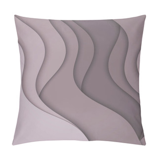 Personality  Abstract Illustration With Waves. Curve Lines. Pillow Covers
