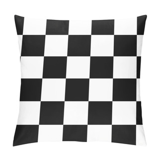 Personality  Black And White Checkered Seamless Repeating Pattern Background Vector Illustration Pillow Covers