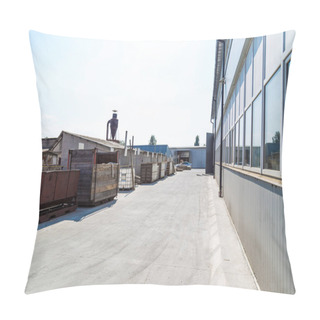 Personality  Manufacture Building. Territory Of The Plant Pillow Covers