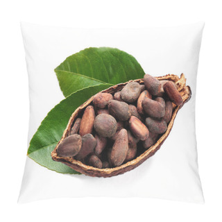 Personality  Half Of Ripe Cocoa Pod With Beans   Pillow Covers