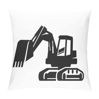 Personality  Vector Black Excavator Pillow Covers