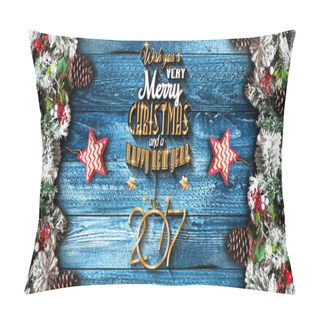 Personality  Merry Christmas Frame  Pillow Covers
