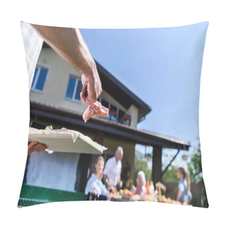 Personality  Man Grilling Meat  Pillow Covers