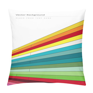Personality  Abstract Background With Color Stripes Pillow Covers