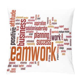 Personality  Teamwork Word Cloud Pillow Covers
