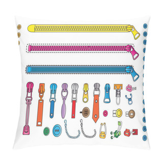 Personality  Zipper And Accessories For Clothes Pillow Covers