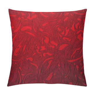 Personality  The Texture Of The Silk Fabric, Red Pillow Covers