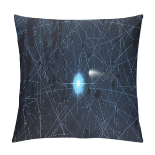 Personality  2d Illustration. Deep Vast Space. Bright Stars, Planets, Moons. Various Science Fiction Creative Backdrops. Space Art. Alien Solar Systems. Distant Space. Realistic Background Cosmos. Pillow Covers