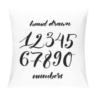 Personality  Collection Of Hand Drawn Numbers.  Pillow Covers