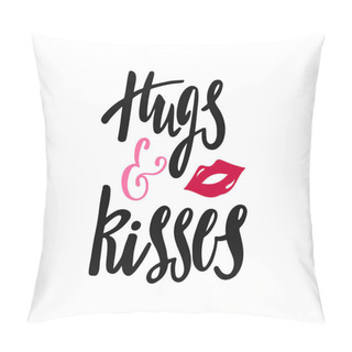 Personality  Hugs And Kisses.  Romantic Handwritten Phrase Pillow Covers