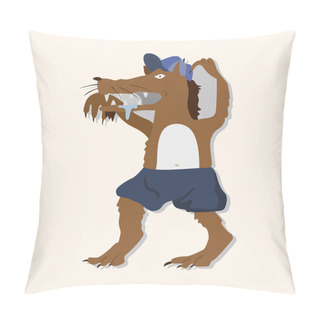 Personality  Wolf In Three Little Pigs Theme Elements Pillow Covers