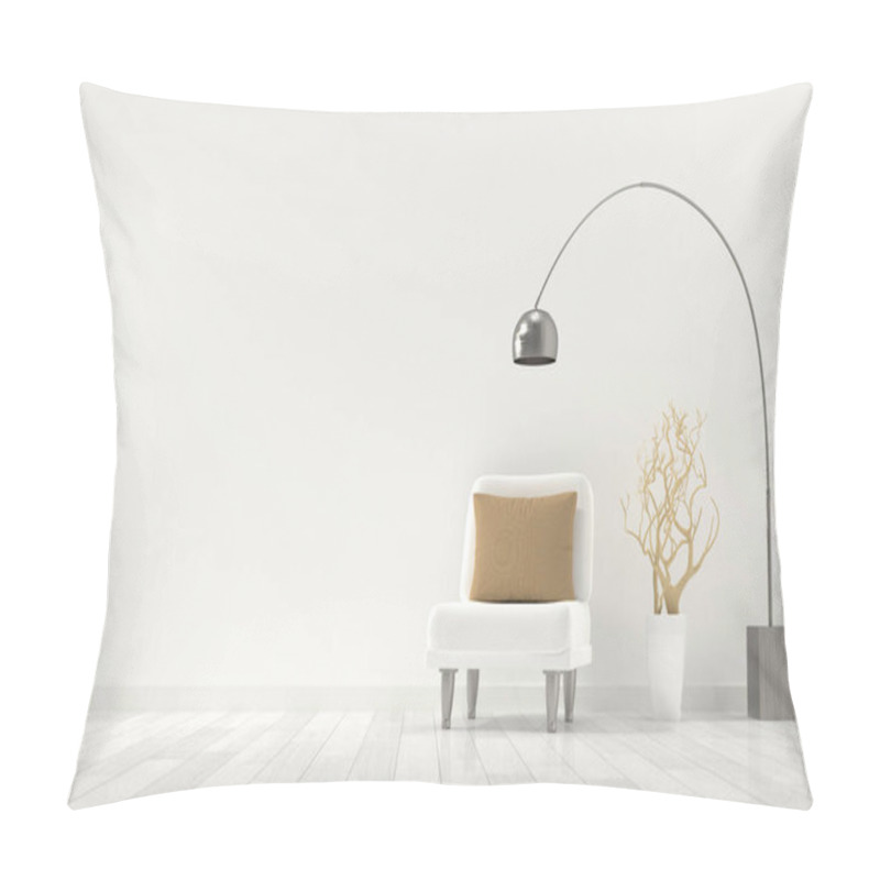 Personality  Living room interior design mockup, 3D rendering illustration pillow covers