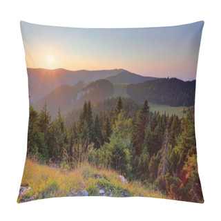 Personality  Slovakia Mountain Landscape At Summer Pillow Covers