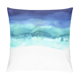 Personality  Blue Color Background Pillow Covers