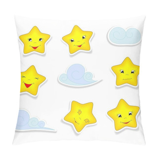 Personality  Cartoon Stars And Clouds Pillow Covers