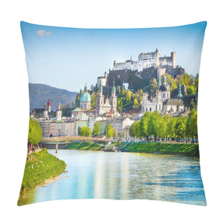 Personality  Historic City Of Salzburg In Spring, Austria Pillow Covers