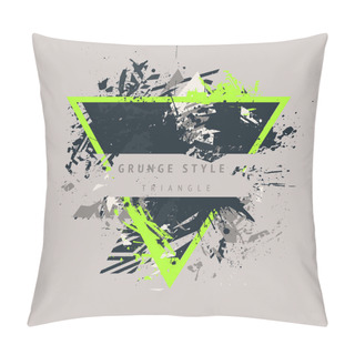 Personality  Grunge Styled T-shirt Print Pillow Covers
