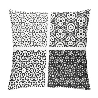 Personality  Set Of Seamless Geometric Patterns Pillow Covers