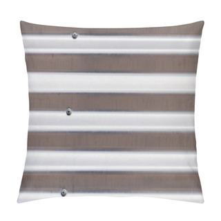 Personality  Silver Corrugated Sheet Metal Pillow Covers