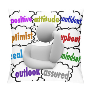 Personality  Positive Thought Clouds Pillow Covers