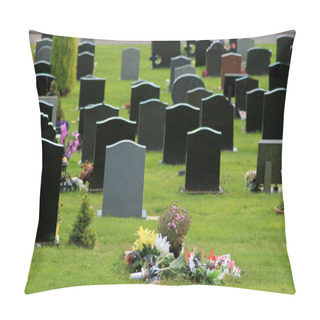 Personality  Flowers In Cemetery Pillow Covers