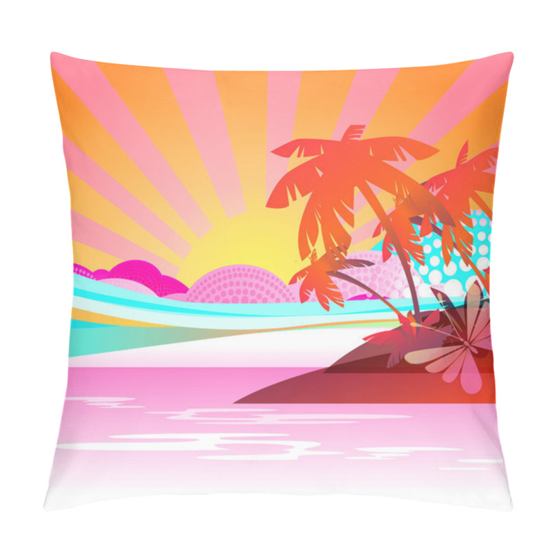 Personality  Summer background pillow covers
