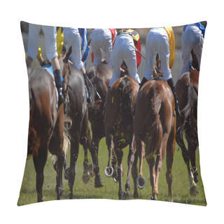 Personality  Track Horse Racing Pillow Covers