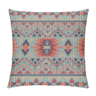 Personality  Seamless Knitted Navajo Pattern Pillow Covers