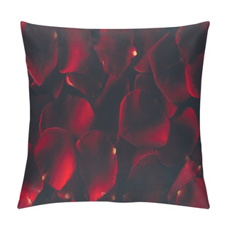 Personality  Beautiful Red Rose Petals Floral Background Pillow Covers