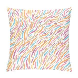 Personality  Vector Seamless Pattern. Geometric Design With Wavy Lines. Pillow Covers