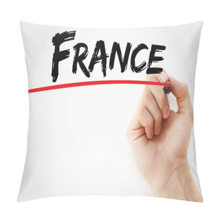 Personality  Hand Writing France With Marker Pillow Covers