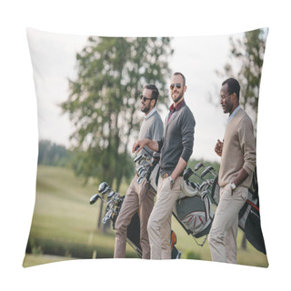 Personality  Golfers On Golf Course  Pillow Covers