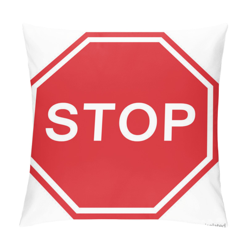 Personality  Stop Sign - Vector Pillow Covers