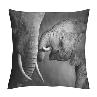 Personality  Elephant Affection (Artistic Processing) Pillow Covers