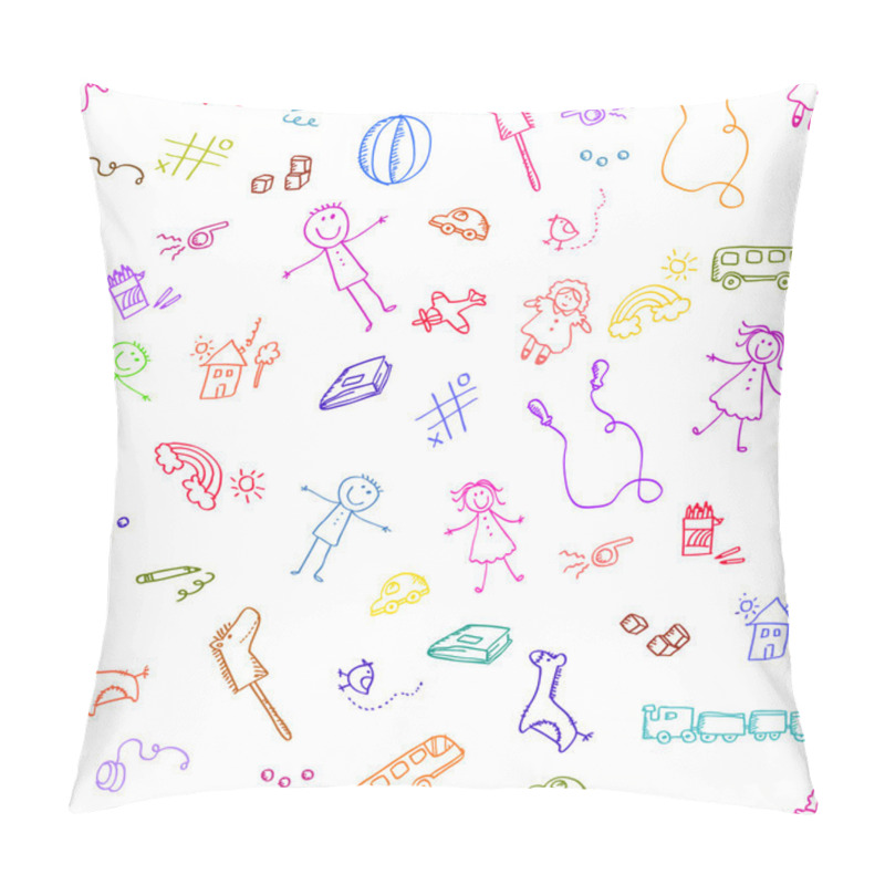 Personality  Dooodle Toy Pattern Pillow Covers