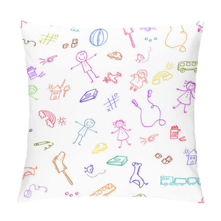 Personality  Dooodle Toy Pattern Pillow Covers