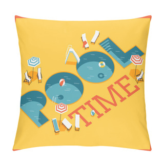 Personality  Summer Relaxation Pool Time Pillow Covers