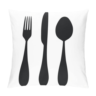 Personality  Cutlery (spoon, Fork, Knife) Pillow Covers