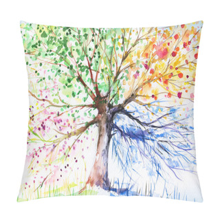 Personality  Four SeasonsTree Pillow Covers