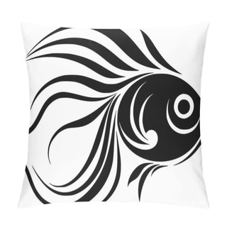Personality  Fish - Minimalist And Flat Logo - Vector Illustration Pillow Covers