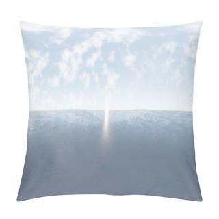 Personality  360 Procedural Sky Panorama With Clouds And Sunset Sun Rise 3d Render Illustration Degrees Panoramic Sky Hdri Vr Style Pillow Covers