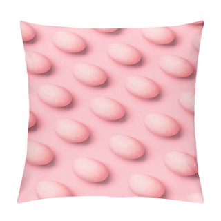 Personality  Rows Of Painted Pink Eggs Pillow Covers