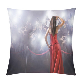 Personality  Superstar Crowded By Paparazzi Pillow Covers