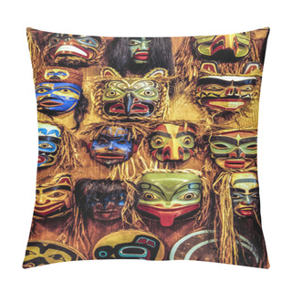 Personality  Native American Masks Pillow Covers