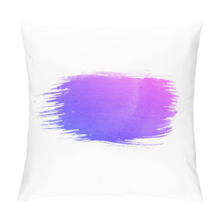 Personality  Colorful Watercolor Brush Strokes On White Background Pillow Covers