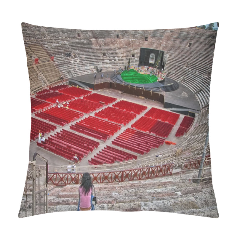 Personality  Wonderful Interior View Of Famous Verona Arena, Italy Pillow Covers