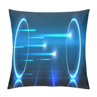 Personality  Fantastic Background With Space Portal Into Another Dimension. Q Pillow Covers