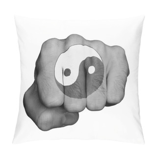 Personality  Fist Of A Man Punching Pillow Covers
